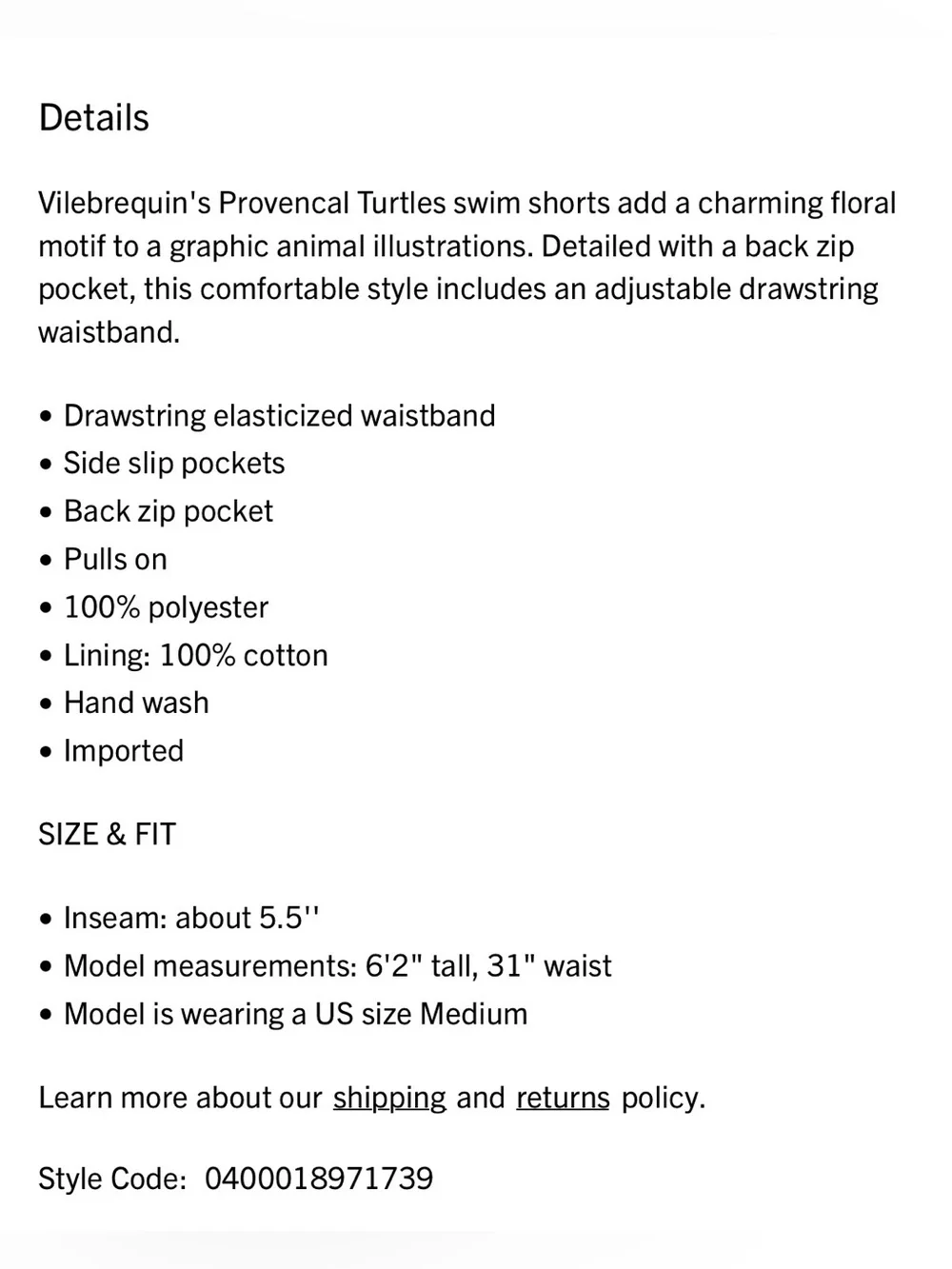 🔥 $310 Vilebrequin Men’s Provençal Turtles Swim Shorts Sz S 🔥